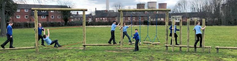 Churchfield Primary's 50m Trim Trail and EYFS Area